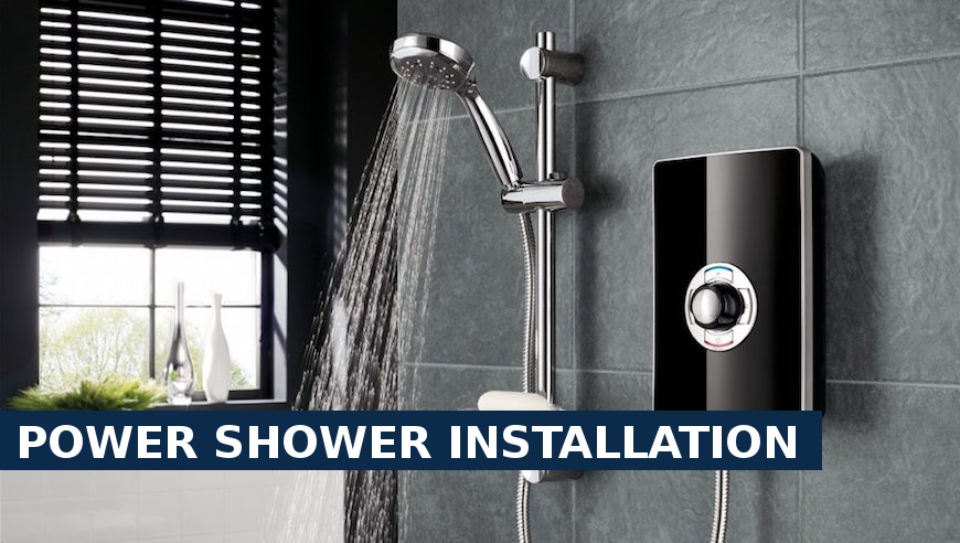 Power shower installation Carshalton